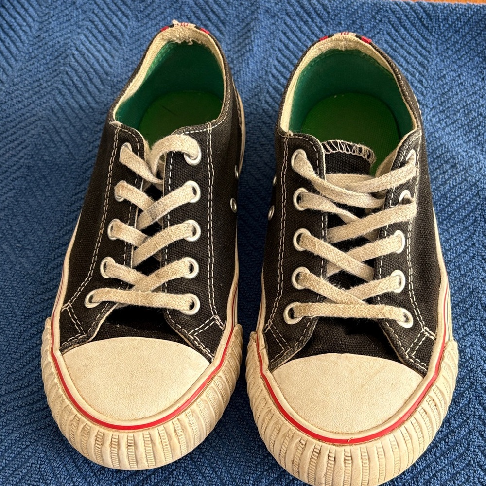 P.F. Flyers Black and White Kids Sneakers Size 1